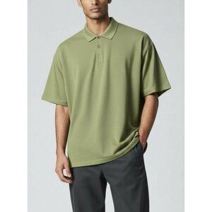 Pebble Beach Green Polo Shirt XL Mens Collared Short Sleeve Textured Knit Golf T